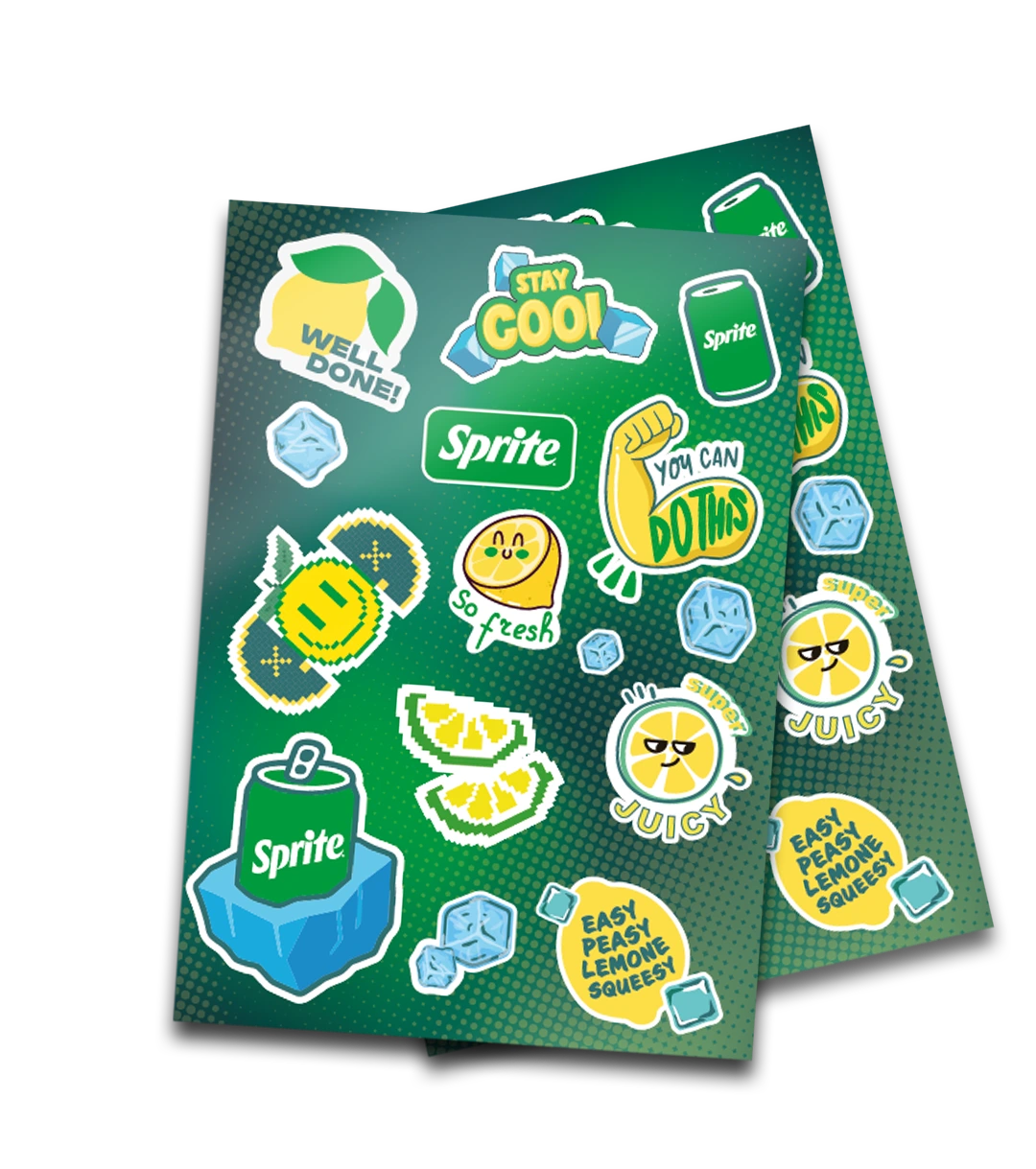 Sprite sticker-sheet artwork