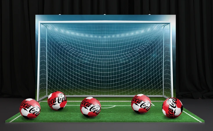 Coca-Cola × EURO football goal installation