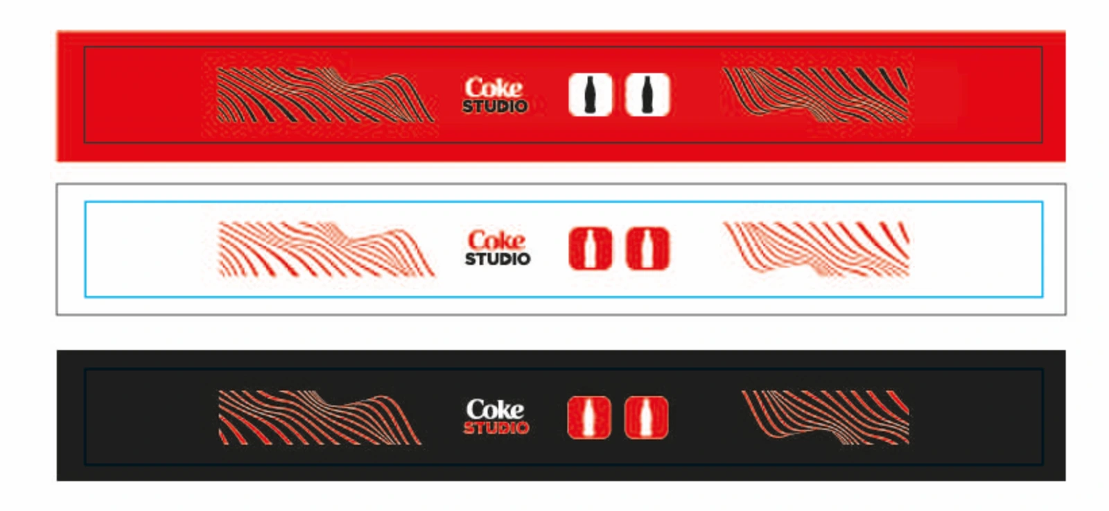 Coca-Cola shelf banner strips
