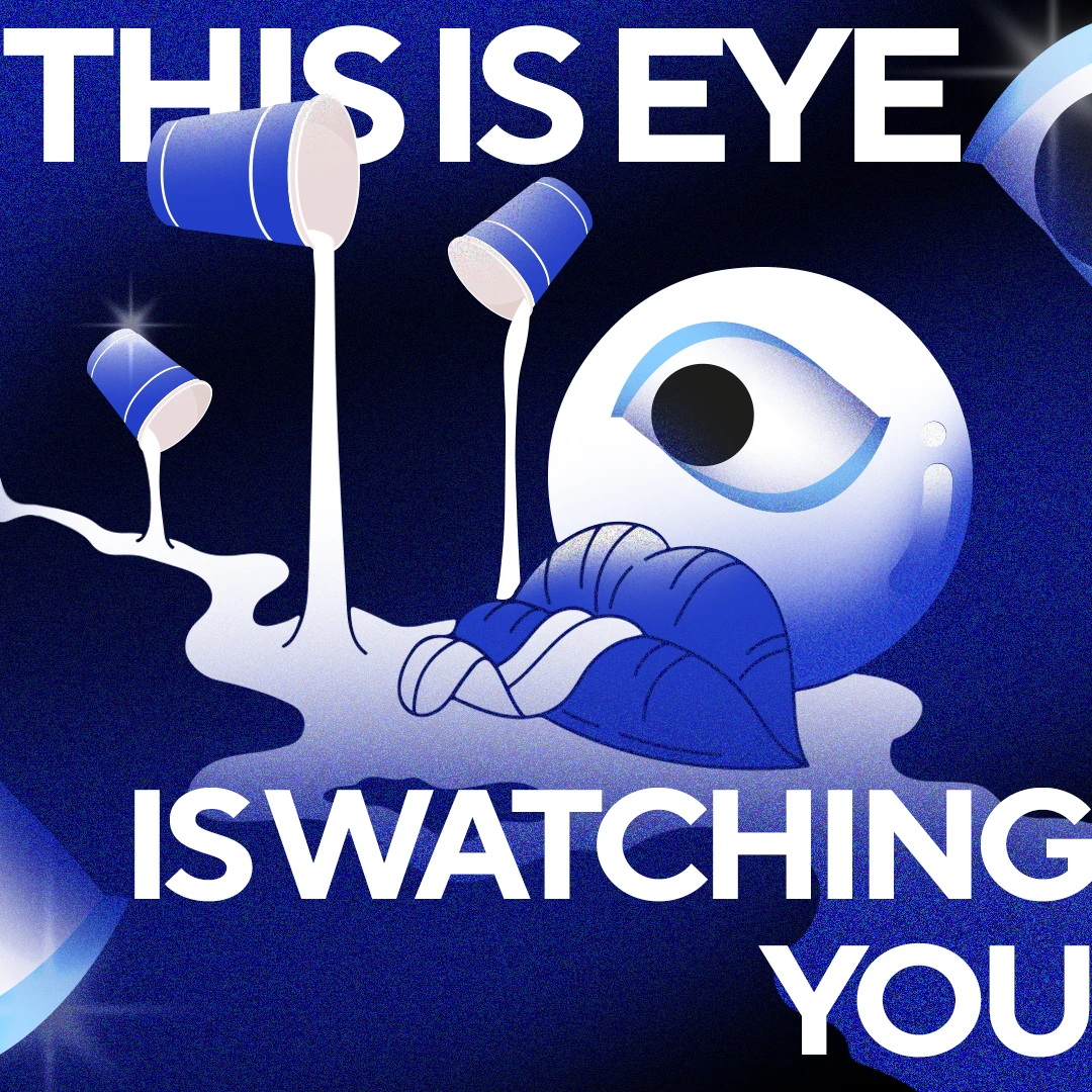 This is eye — is watching you social post